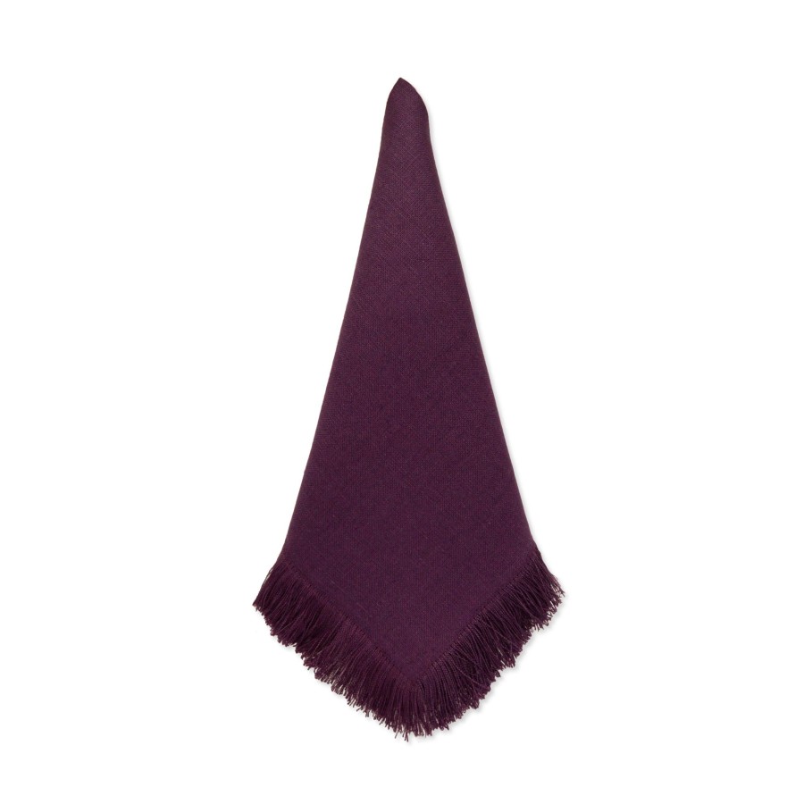 Homeware Chefanie | Purple Fringe Dinner Napkins