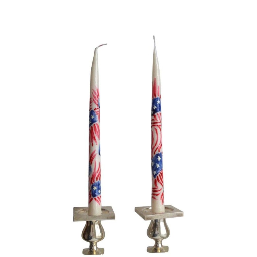 Homeware Chefanie | Painted Flag Tapers (2)