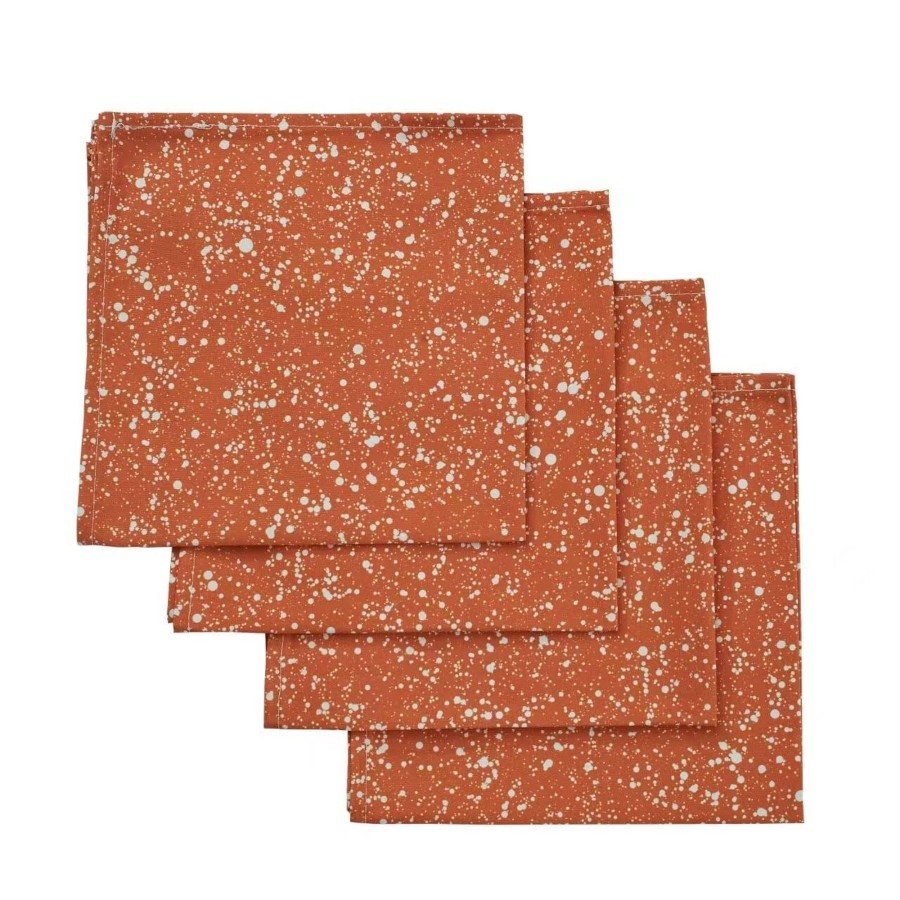 Homeware Chefanie | Terra Cotta Splatter Napkins (4)