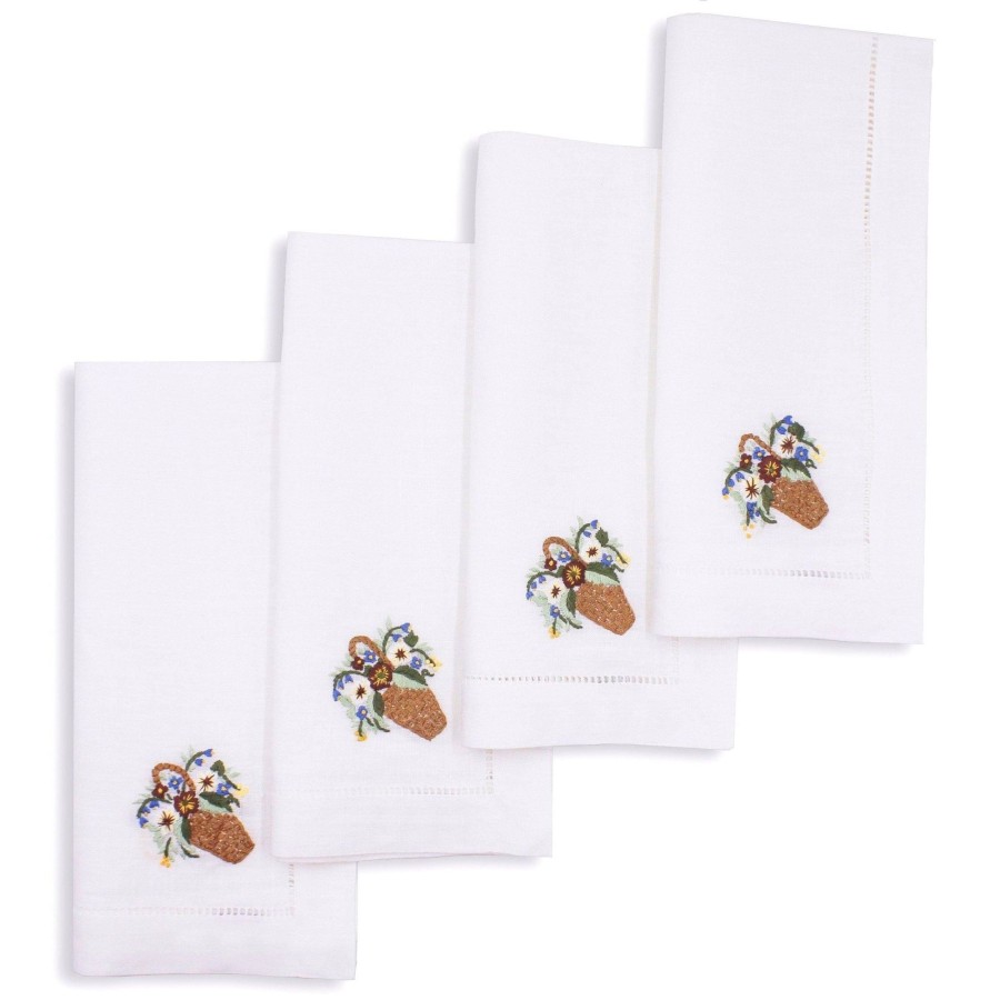 Homeware Chefanie | Flower Basket Dinner Napkins (4)