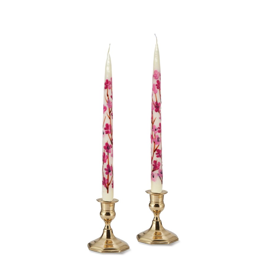 Homeware Chefanie | Cherry Blossom Painted Tapers (2)