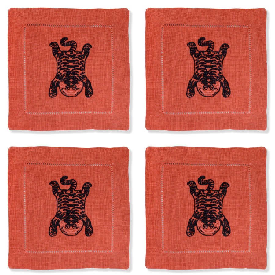 Homeware Chefanie | Tibetan Tiger Cocktail Napkins (4)