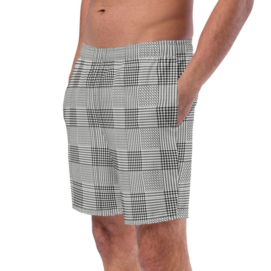 Garments Chefanie | Glen Plaid Swim Trunks