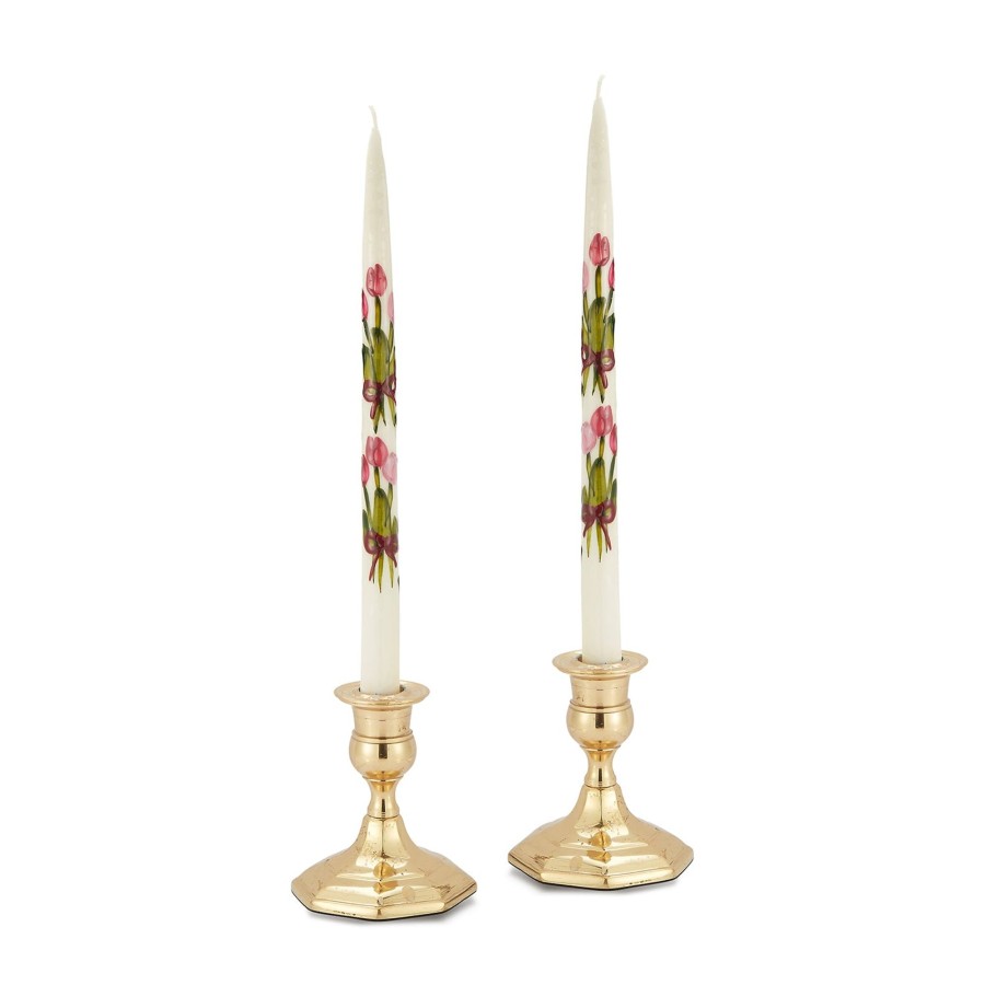 Homeware Chefanie | White Painted Tulip Tapers (2)