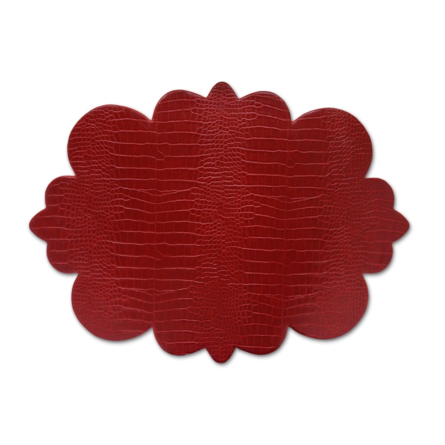 Homeware Chefanie | Red Curly Embossed Placemat