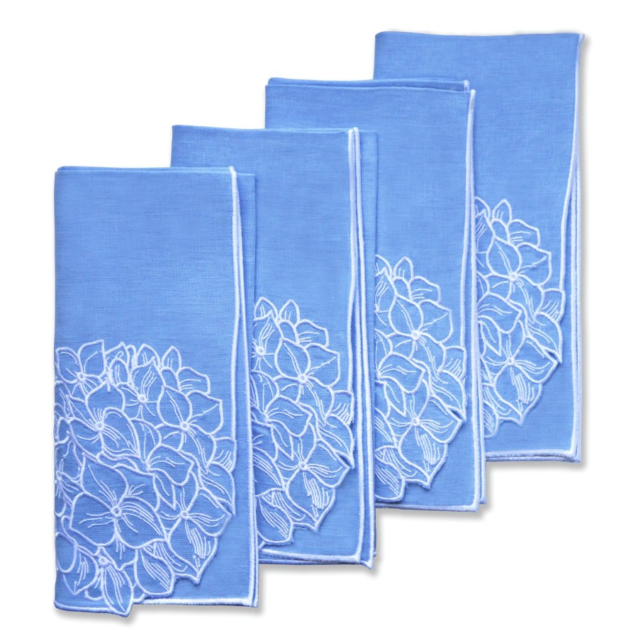 Homeware Chefanie | Hydrangea Linen Dinner Napkins (4)