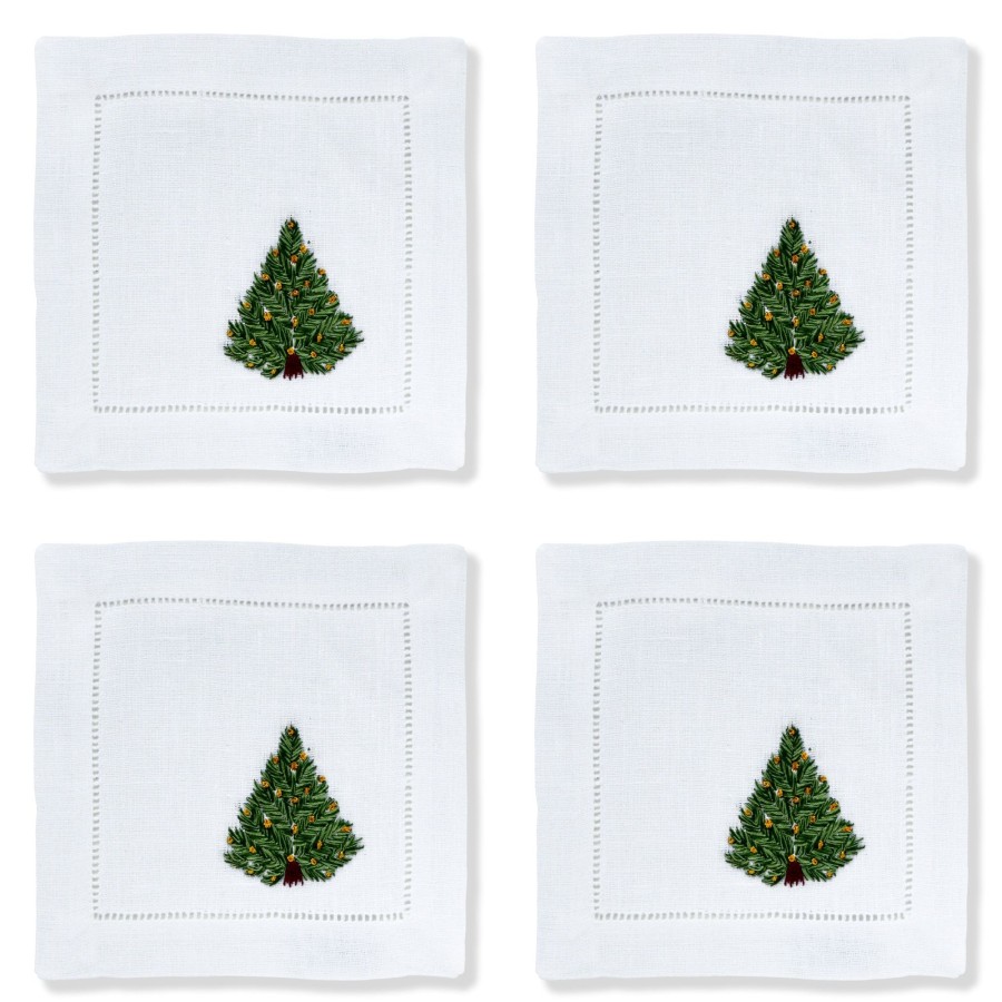 Homeware Chefanie | Christmas Tree Cocktail Napkins (4)