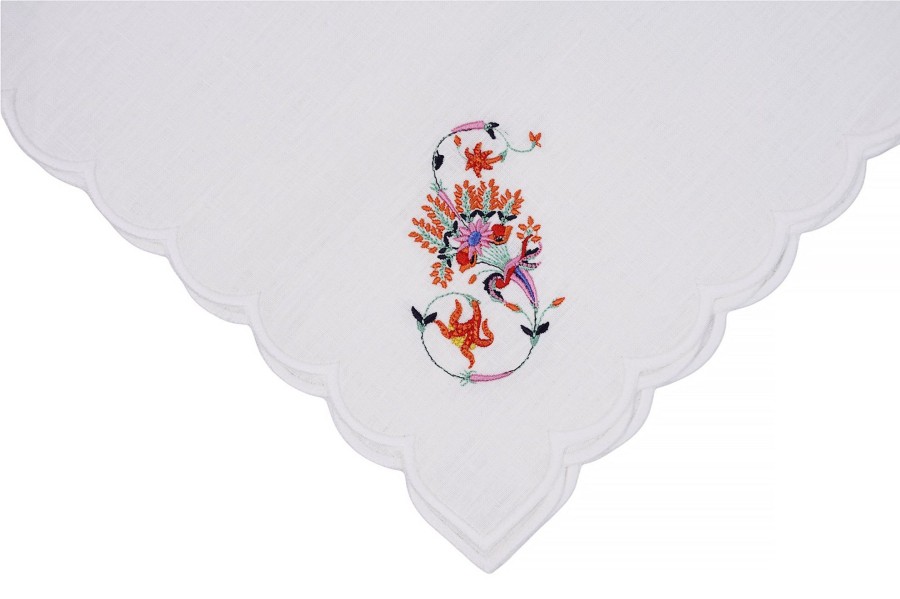 Homeware Chefanie | Floral "S" Dinner Napkins (4)