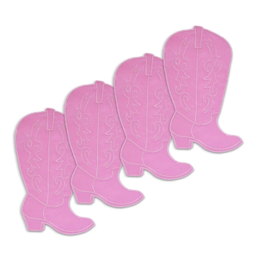 Homeware Chefanie | Pink Cowboy Boot Cocktail Napkins (4)