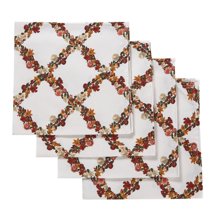 Homeware Chefanie | Christmas Flower Napkins (4)