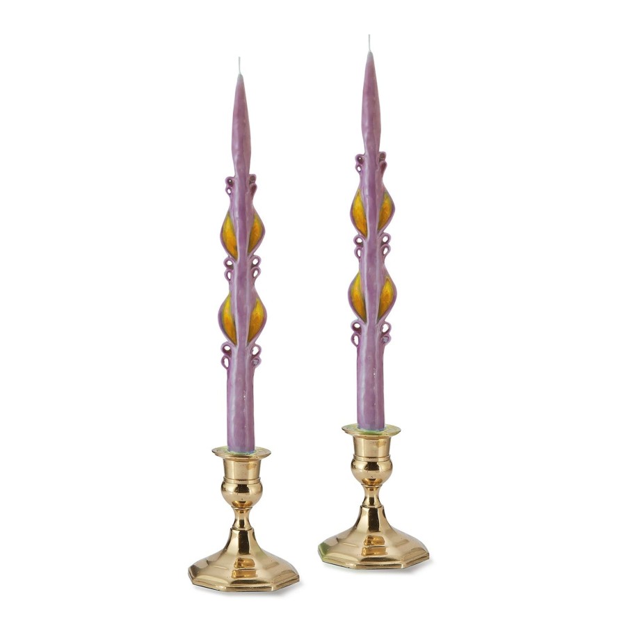 Homeware Chefanie | Purple Spring Baroque Tapers (2)