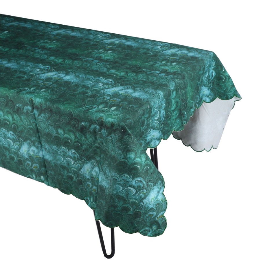 Homeware Chefanie | Green Marble Tablecloth