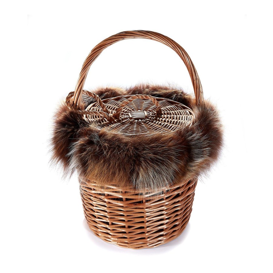 Accessories Chefanie | Fox Fur Basket