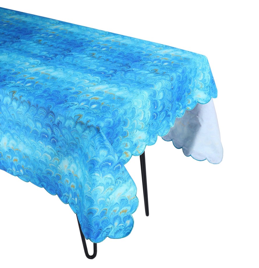 Homeware Chefanie | Blue Marble Tablecloth