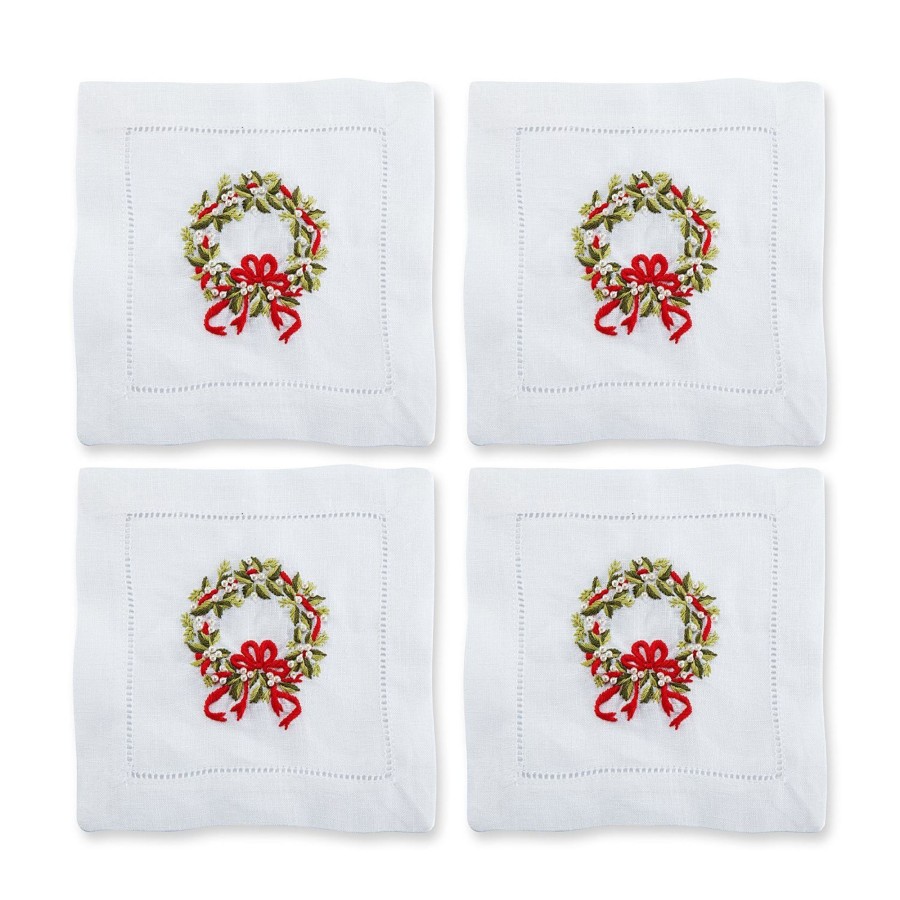 Homeware Chefanie | Pearl Wreath Cocktail Napkins (4)