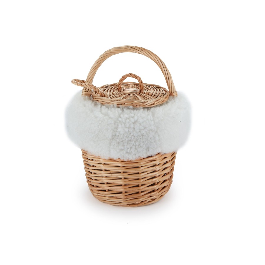 Accessories Chefanie | Shearling Mini Basket