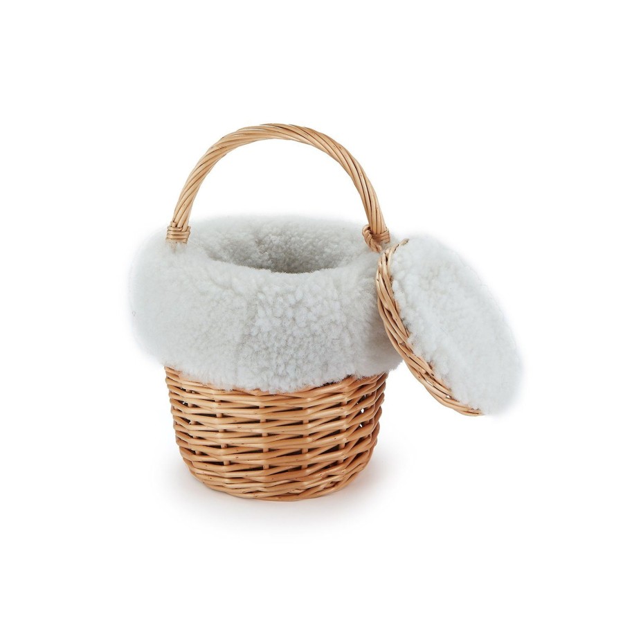 Accessories Chefanie | Shearling Mini Basket