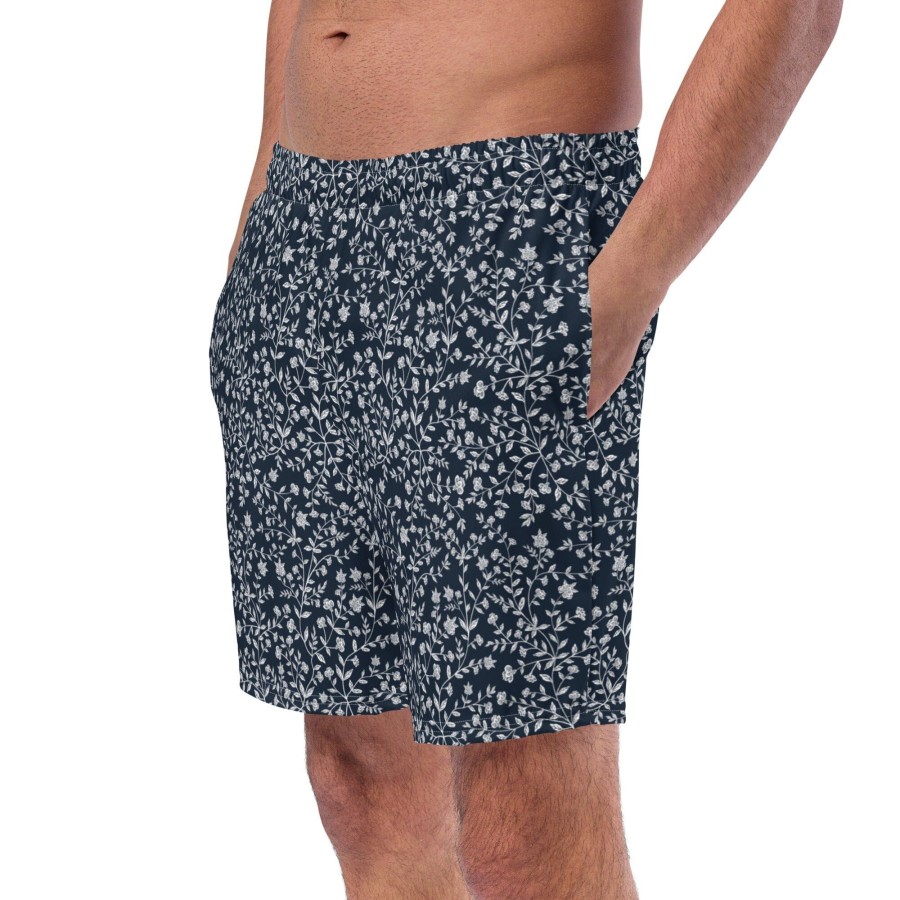 Garments Chefanie | Blue & White Swim Trunks