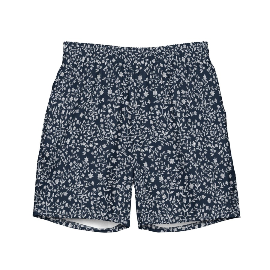 Garments Chefanie | Blue & White Swim Trunks