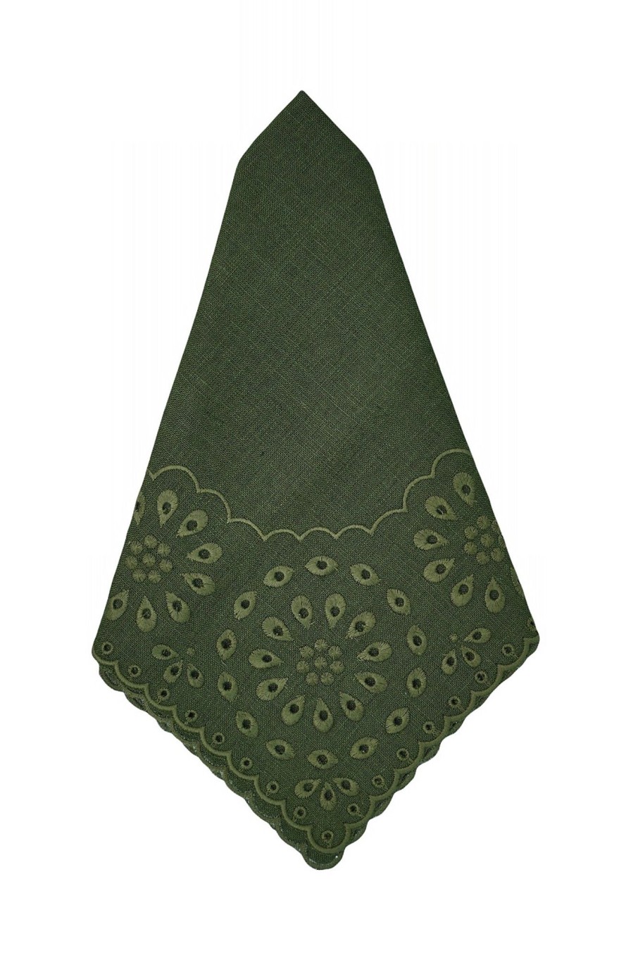 Homeware Chefanie | Green Eyelet Dinner Napkins (4)