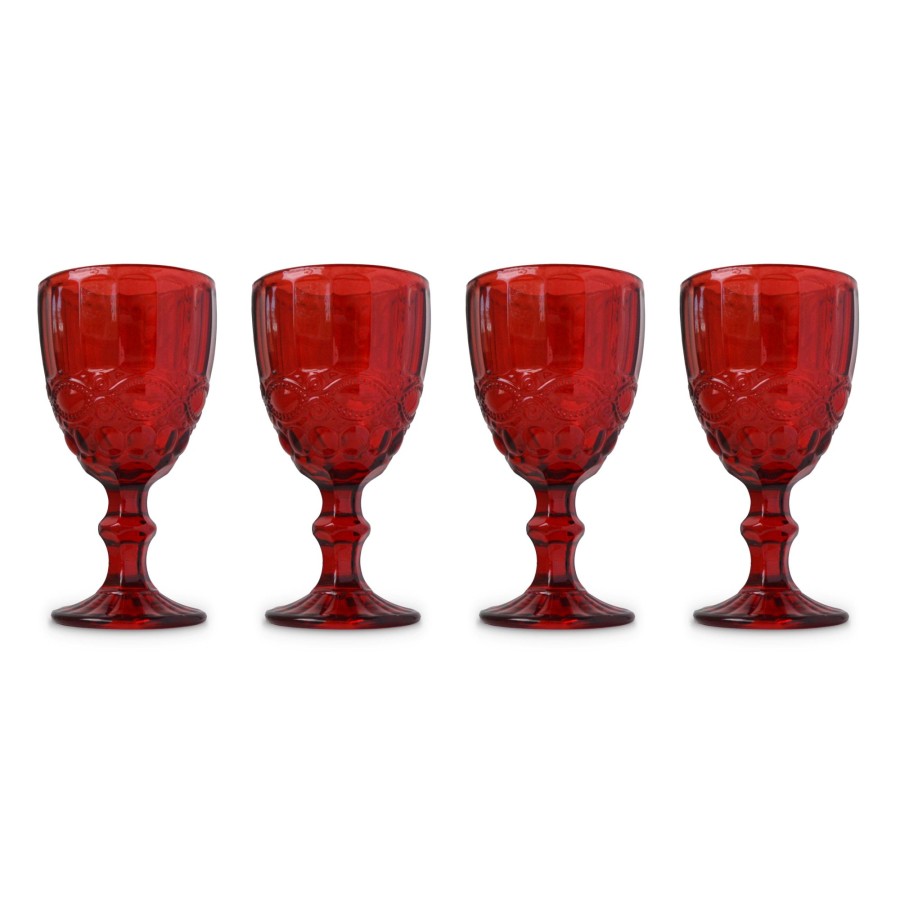 Homeware Chefanie | Red Stem Glasses (4)