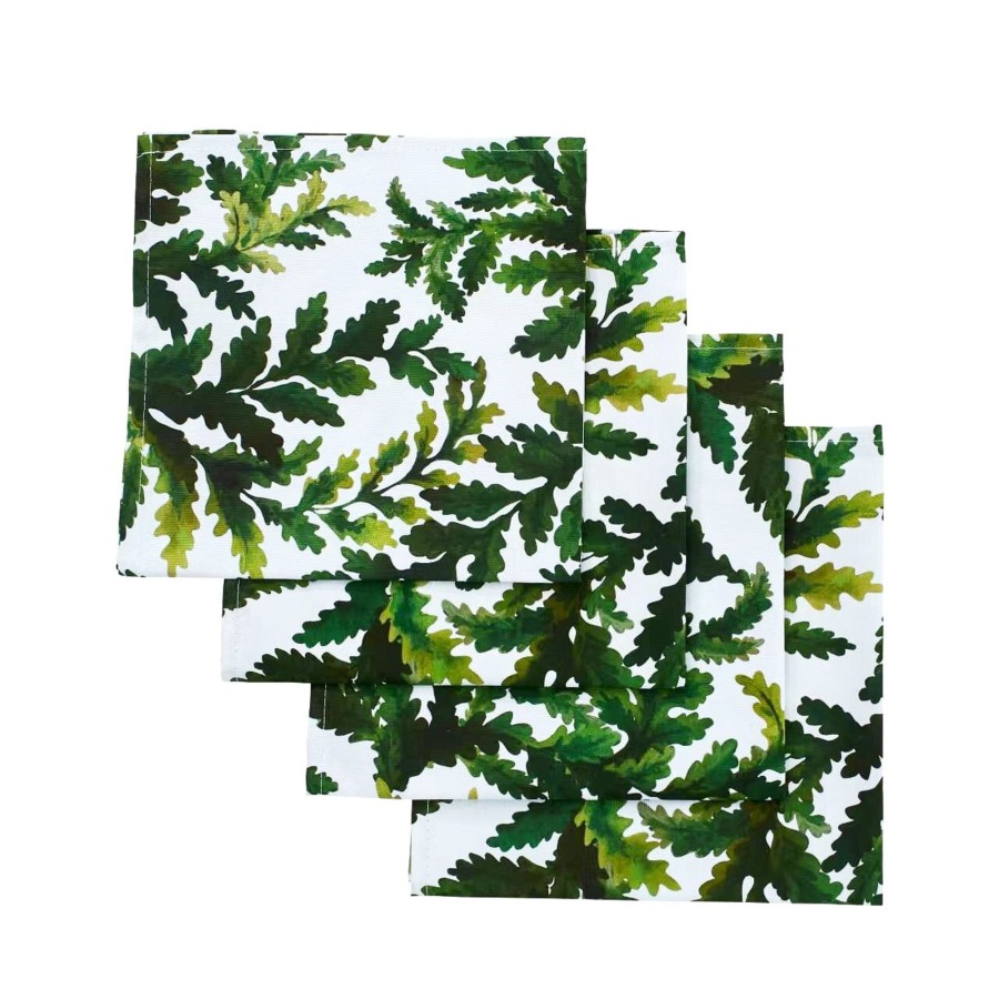 Homeware Chefanie | Green Leaf Napkins (4)