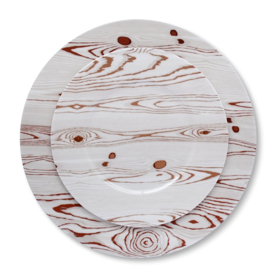 Homeware Chefanie | White Wood Dinner Plate