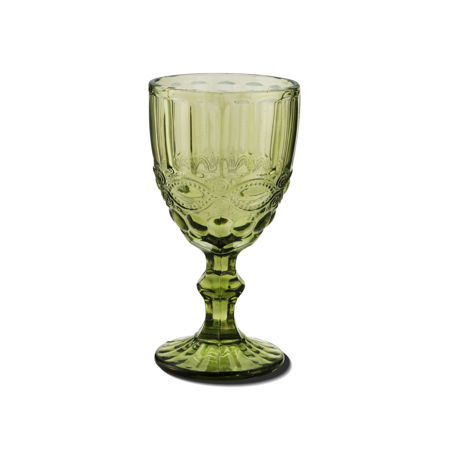 Homeware Chefanie | Green Tulip Stem Glasses (4)