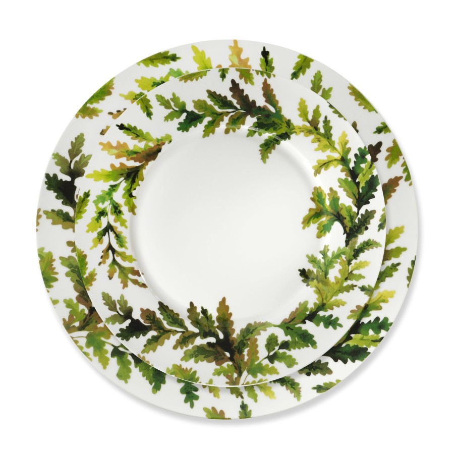 Homeware Chefanie | Green Leaves Dinner Plate