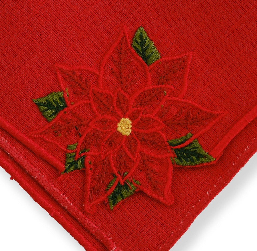 Homeware Chefanie | Poinsettia Dinner Napkins (4)