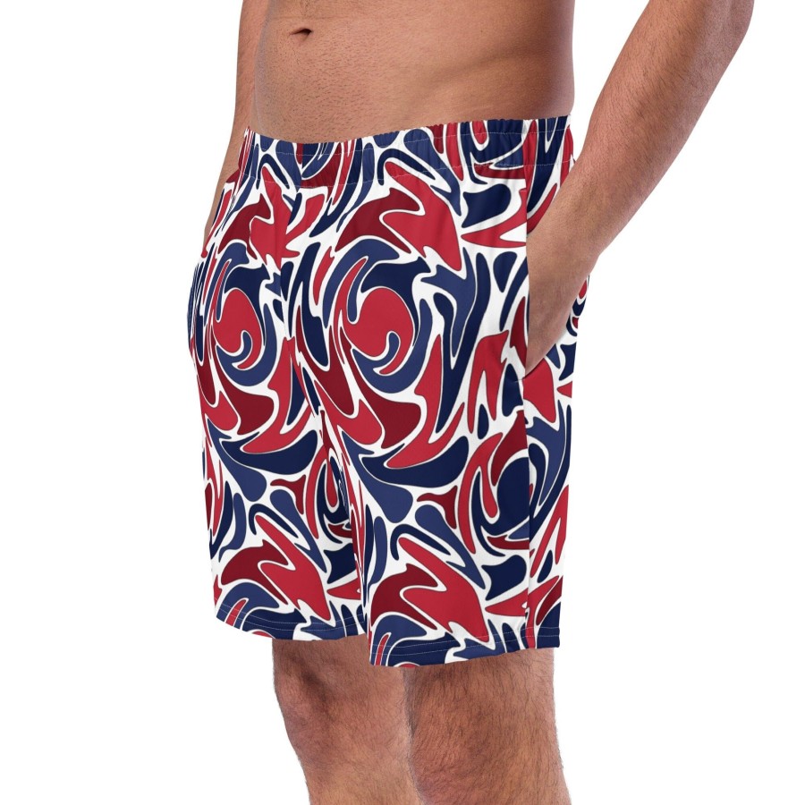 Garments Chefanie | Psychedelic Patriotic Swim Trunks