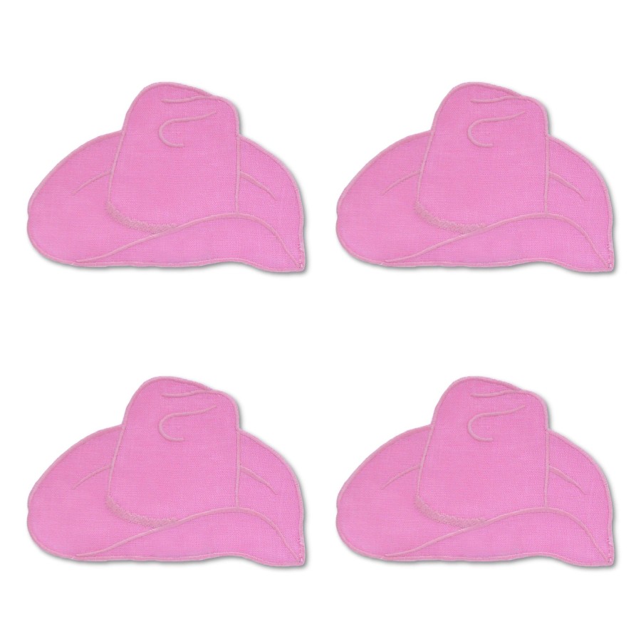 Homeware Chefanie | Pink Cowboy Hat Cocktail Napkins (4)