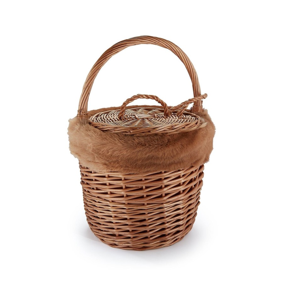 Accessories Chefanie | Camel Shearling Basket