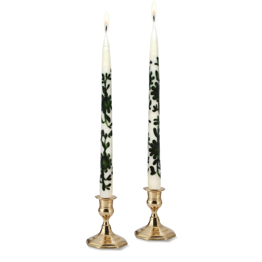 Homeware Chefanie | Green Chinoiserie Painted Tapers (2)