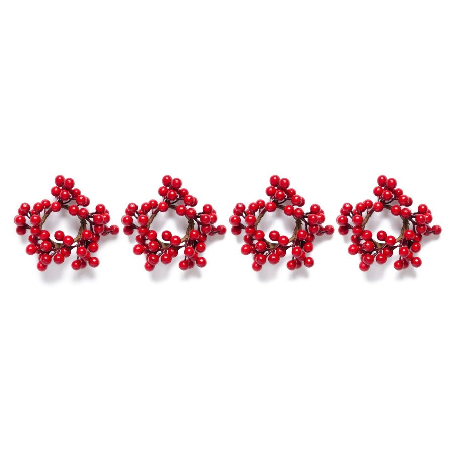 Homeware Chefanie | Red Berry Napkin Rings (4)