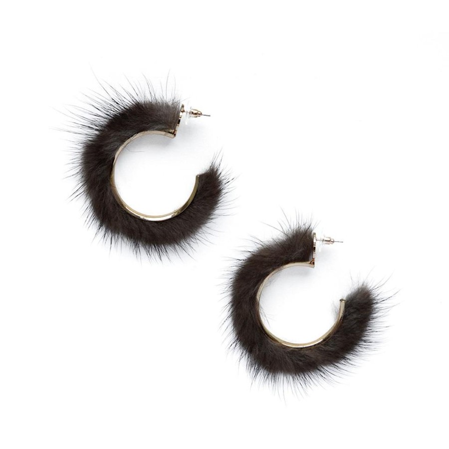 Accessories Chefanie | Chocolate Fur Hoops