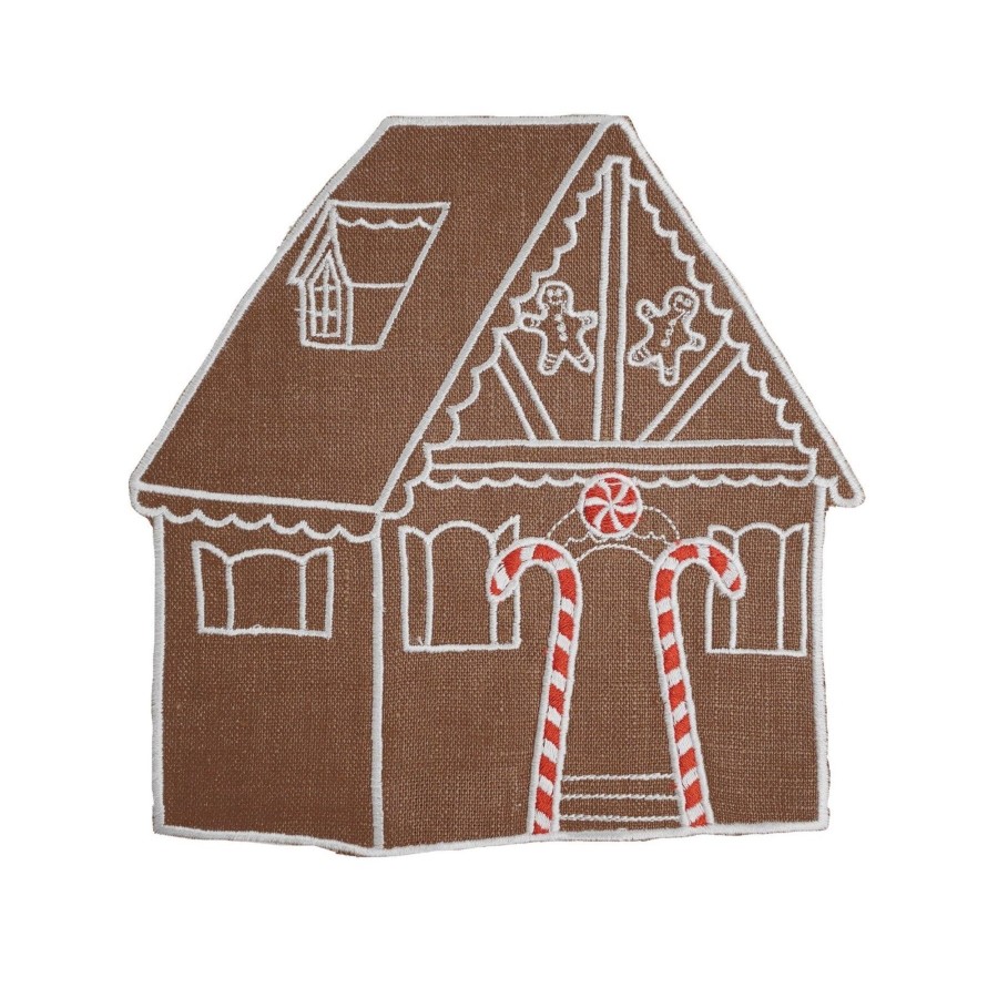 Homeware Chefanie | Gingerbread House Cocktail Napkins (4)