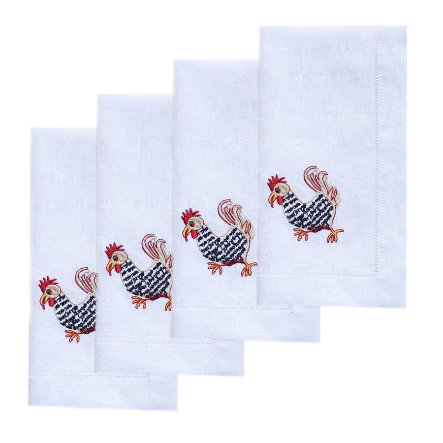 Homeware Chefanie | Passover Rooster Dinner Napkins (4)