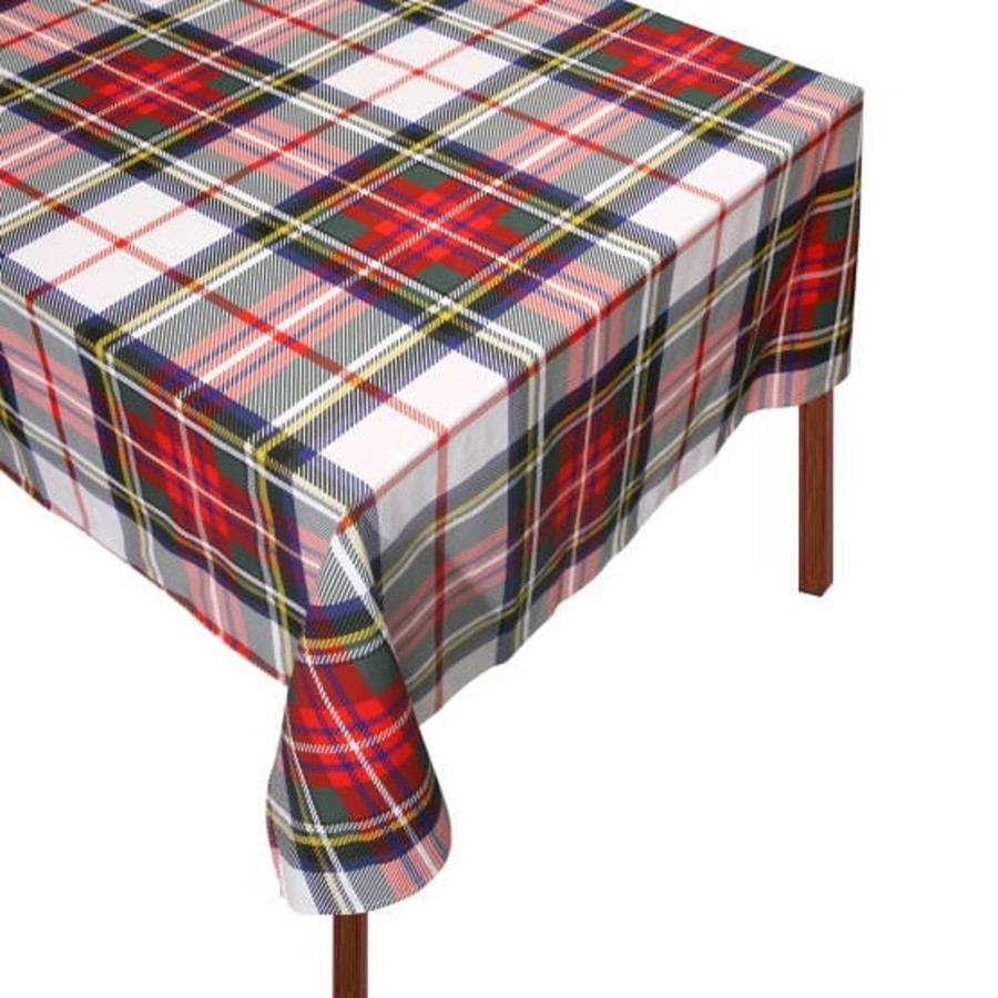 Homeware Chefanie | White Plaid Tablecloth