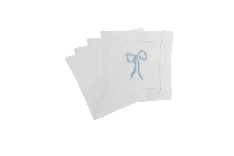 Homeware Chefanie | Blue Bow Cocktail Napkins (4)