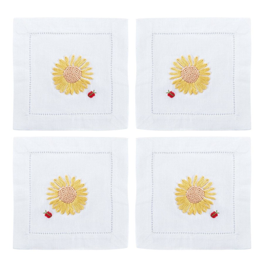 Homeware Chefanie | Sunflower Cocktail Napkins (4)