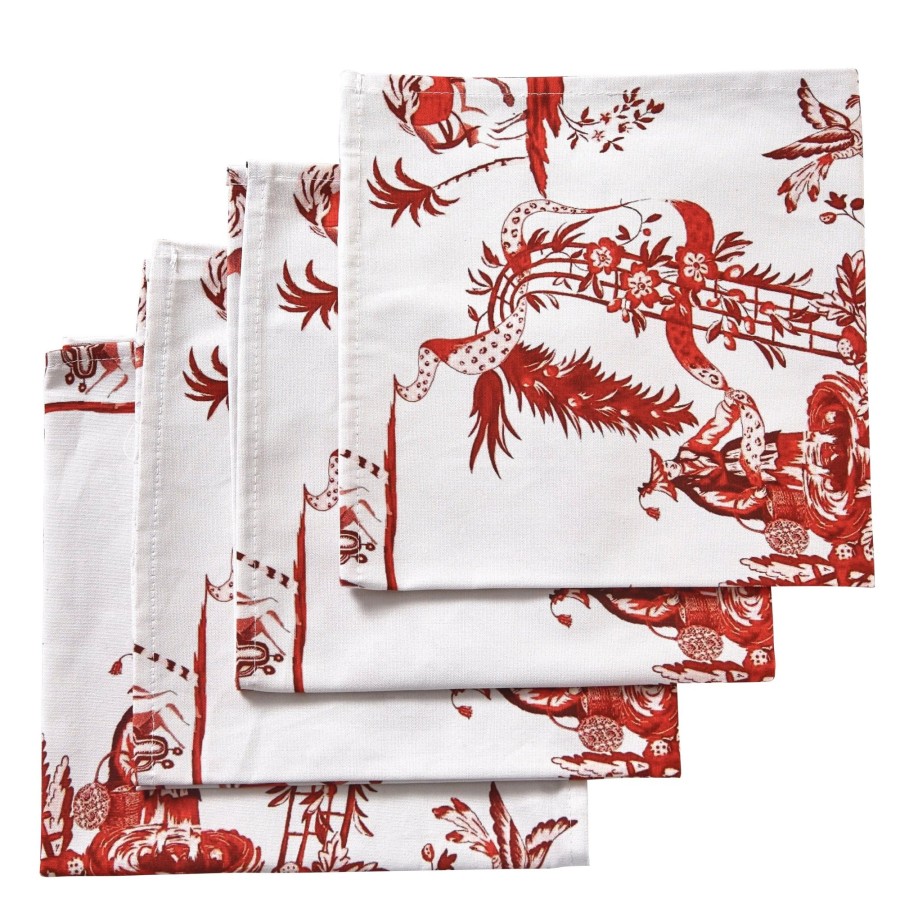 Homeware Chefanie | Red Toile Napkins (4)