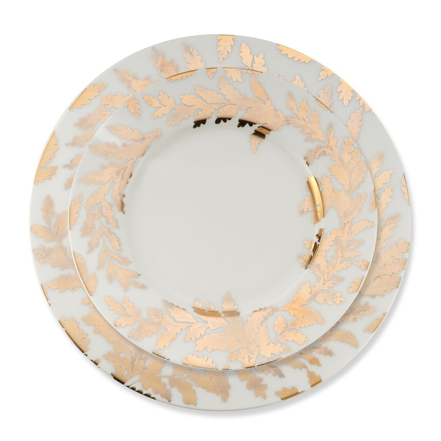 Homeware Chefanie | Gold Leaves Salad Plate