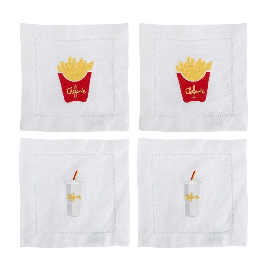 Homeware Chefanie | Drive-Thru Cocktail Napkins, Set Of 4