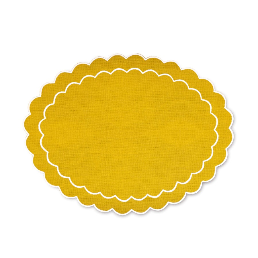 Homeware Chefanie | Yellow Oval Placemats (4)