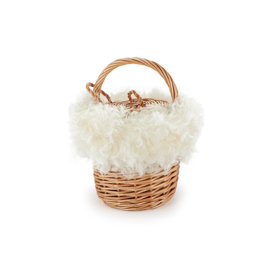 Accessories Chefanie | Curly Lamb Mini Basket