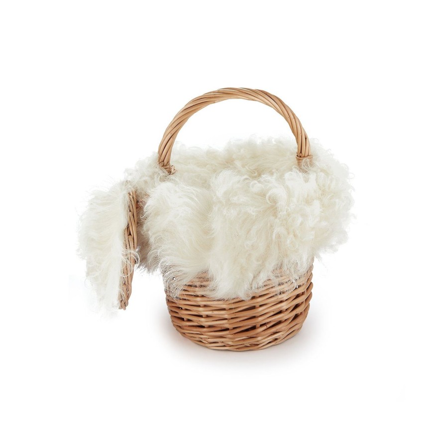 Accessories Chefanie | Curly Lamb Mini Basket