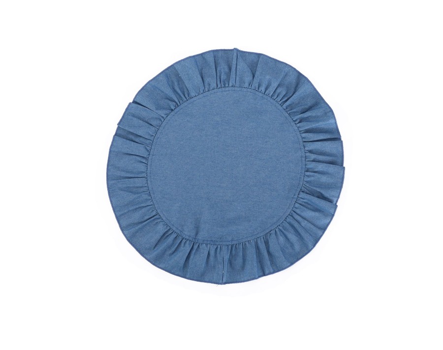 Homeware Chefanie | Denim Placemats With Ruffled Edge (4)