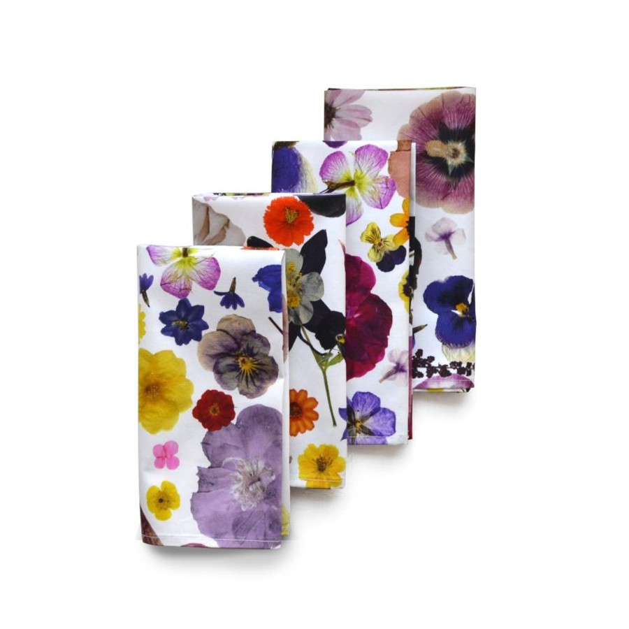 Homeware Chefanie | Pressed Flower Napkins (4)