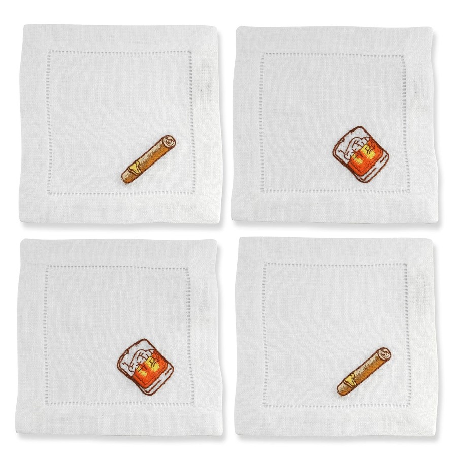 Homeware Chefanie | Gentlemen'S Cocktail Napkins (4)